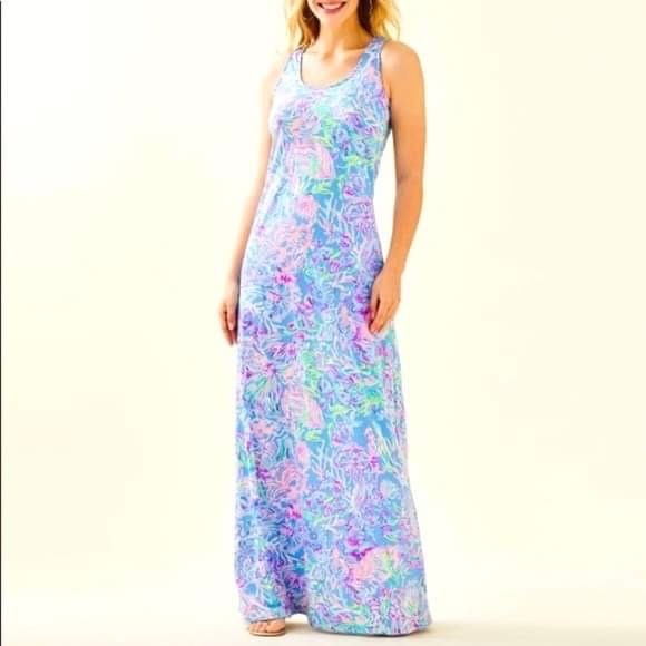 Lilly Pulitzer Treena Maxi Multi Cotton 